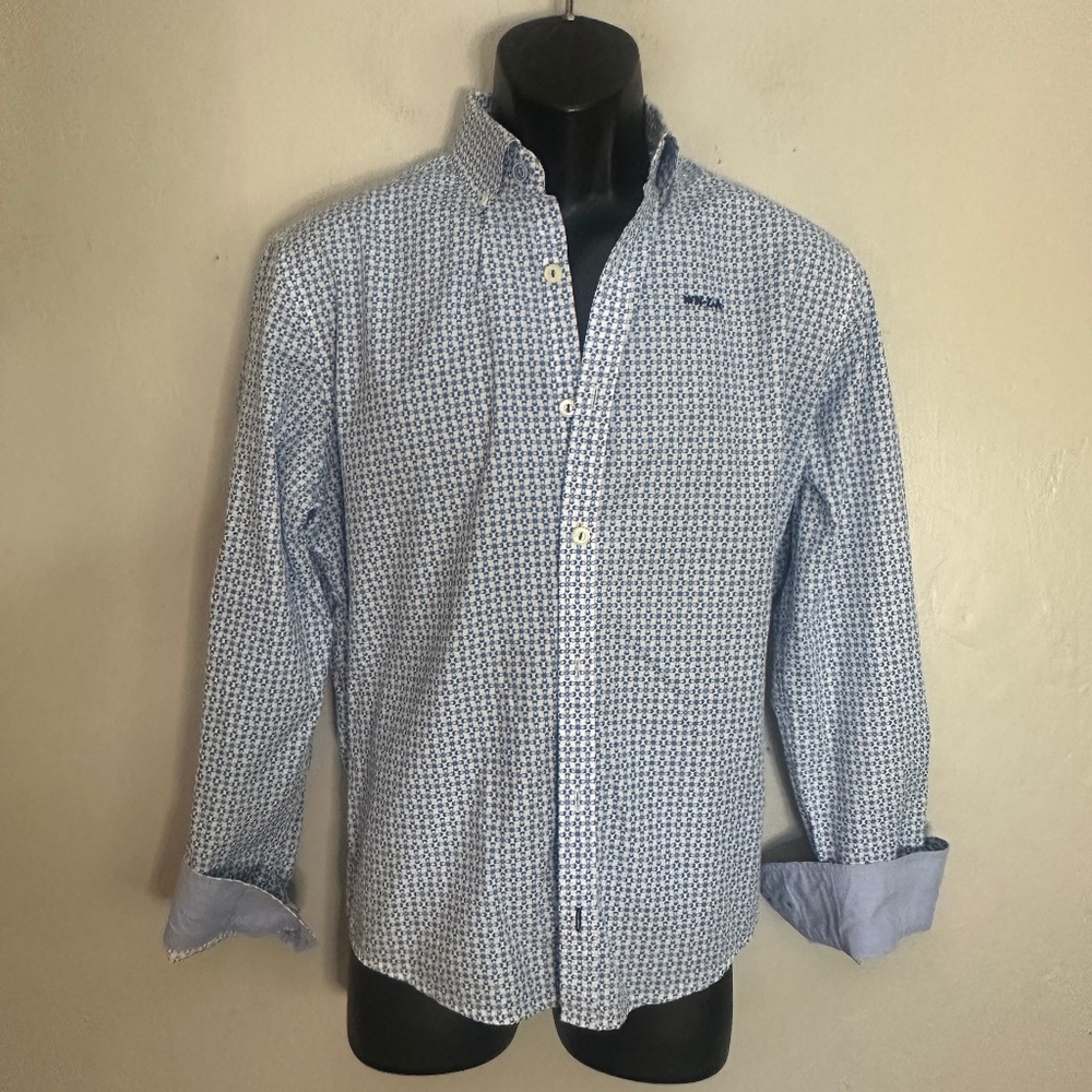 NZA New Zealand Auckland Contrast Long Sleeve Shirt Medium Gently worn
